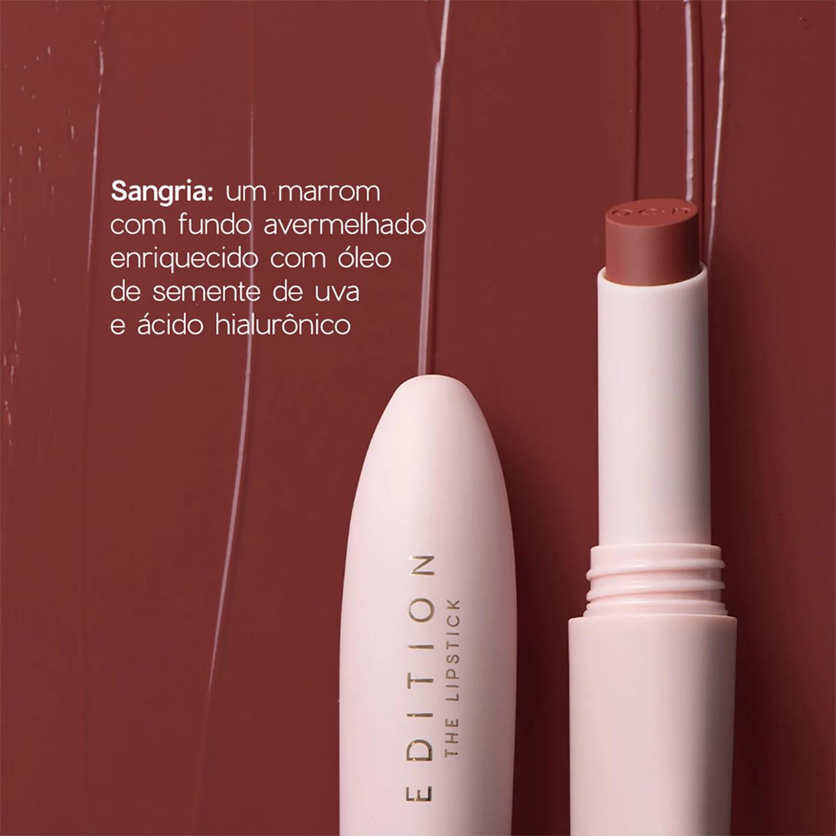 Océane Edition Lipstick Sangria Marrom - Batom Cremoso 3,2g - 2
