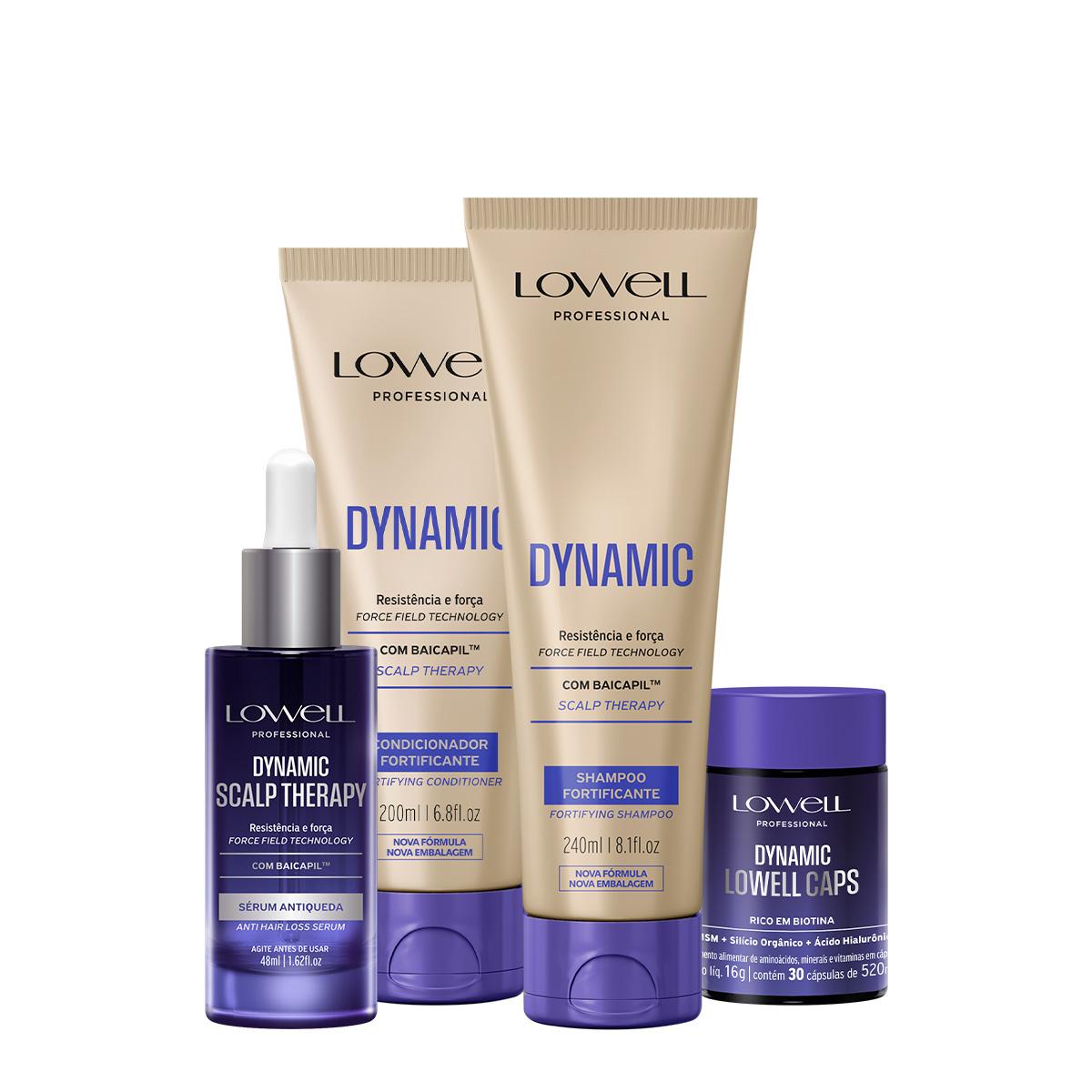 Kit Lowell Dynamic Scalp Therapy Duo Sérum Caps (4 produtos) - 1