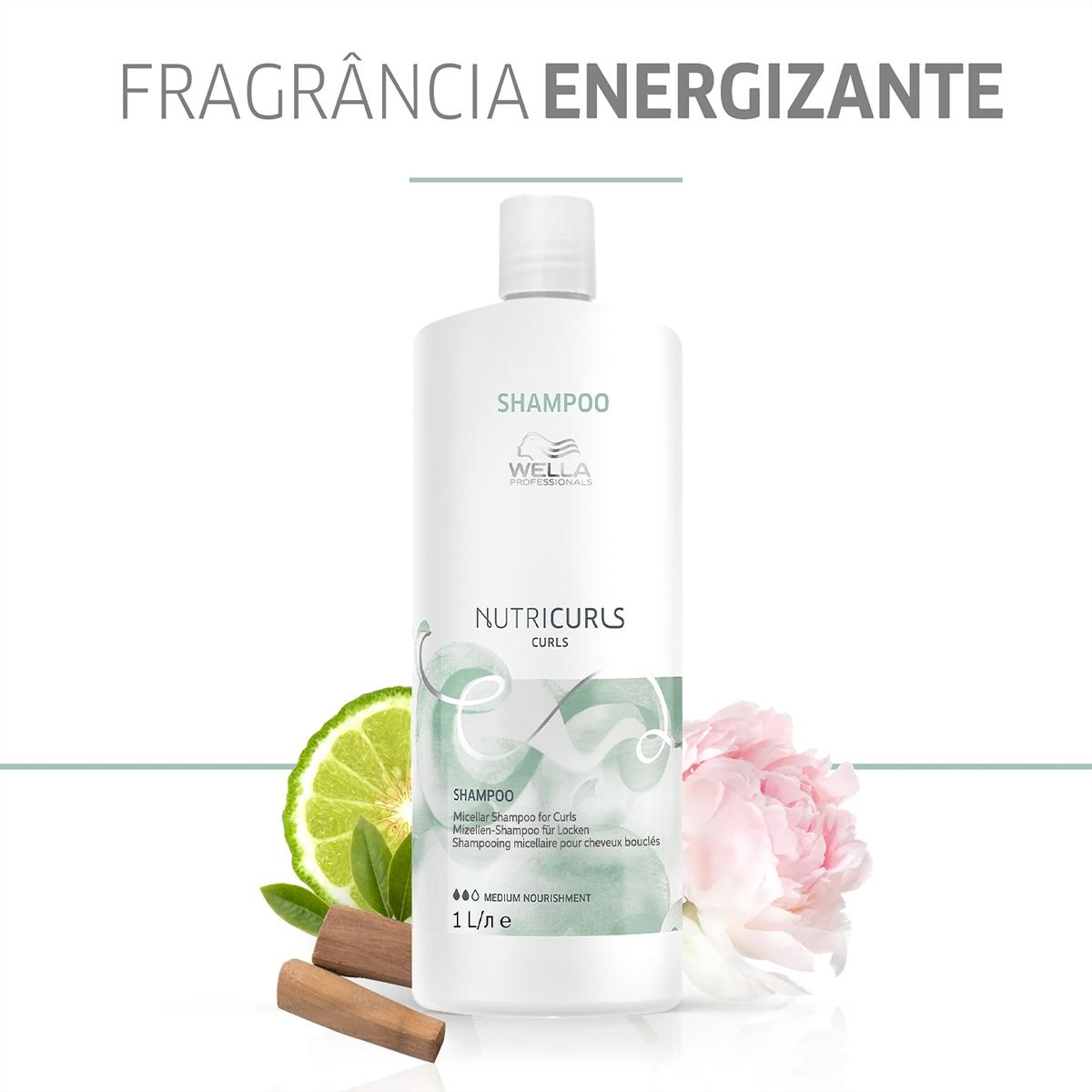 Kit Wella Professionals Nutricurls Micelar Shampoo Válvula Pump (2 produtos) - 3