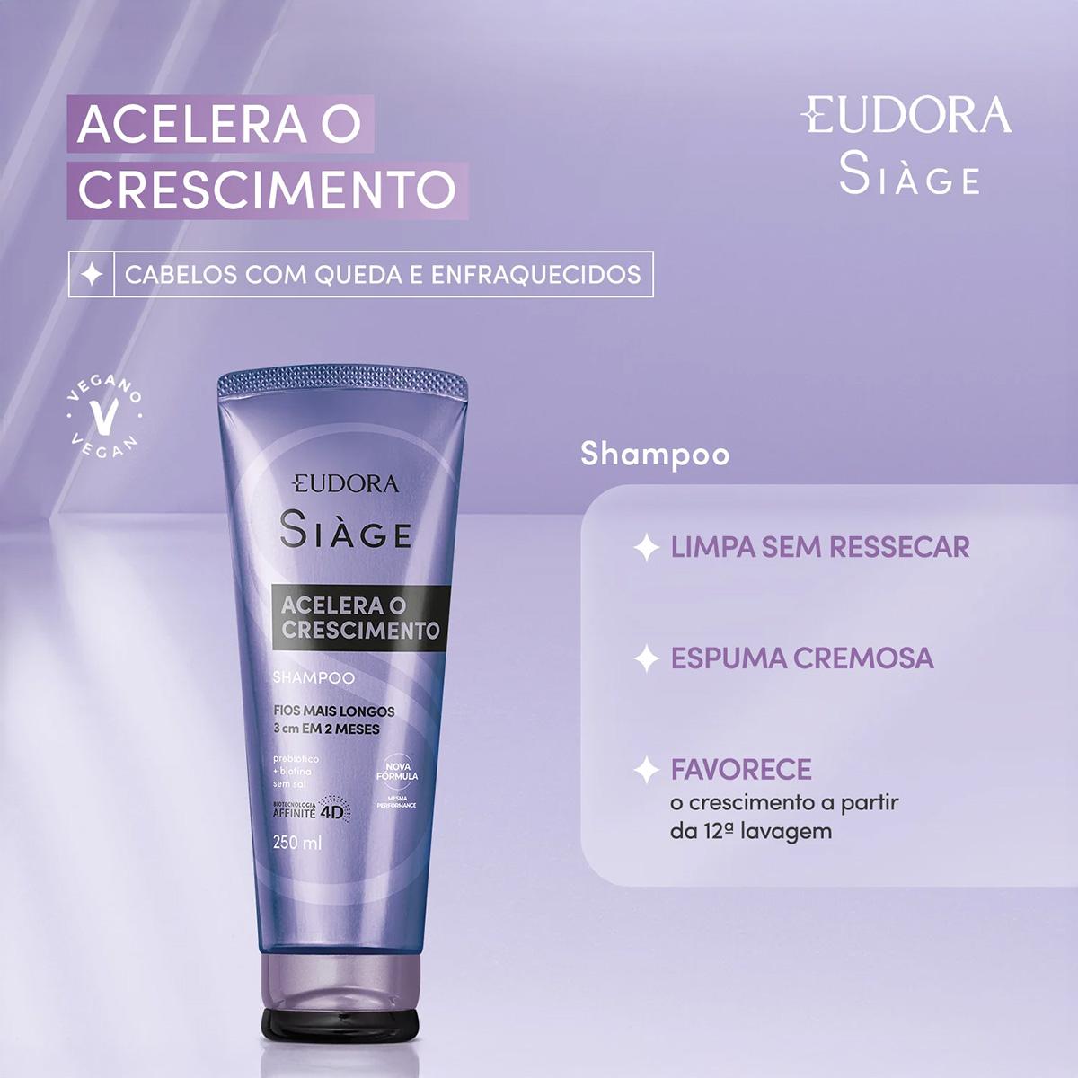 Eudora Siàge Acelera o Crescimento - Shampoo 250ml - 2