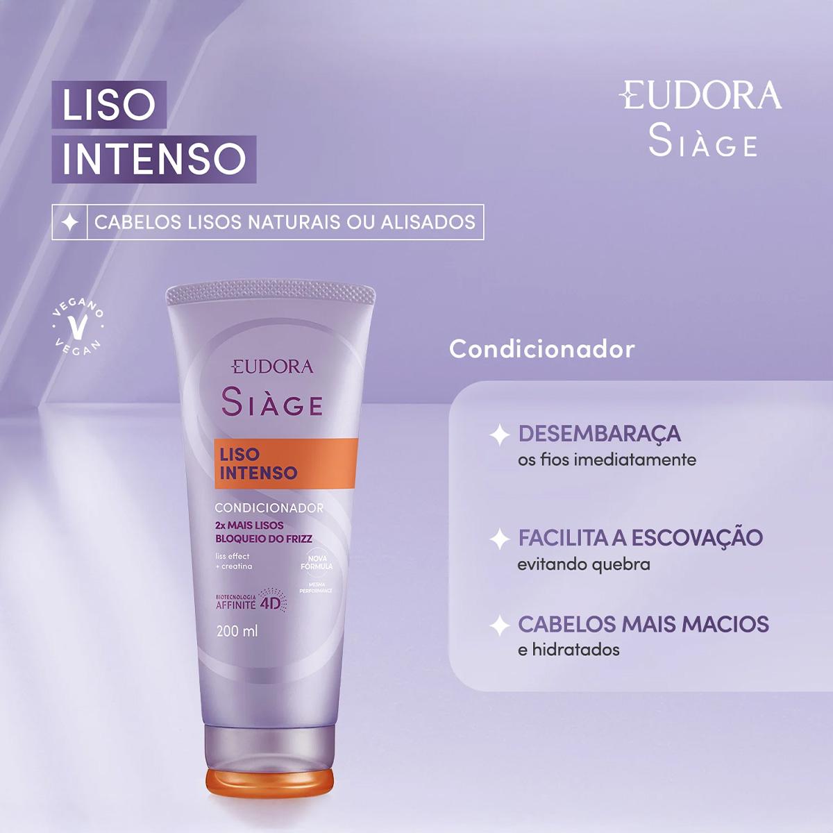 Eudora Siàge Liso Intenso - Condicionador 200ml - 2