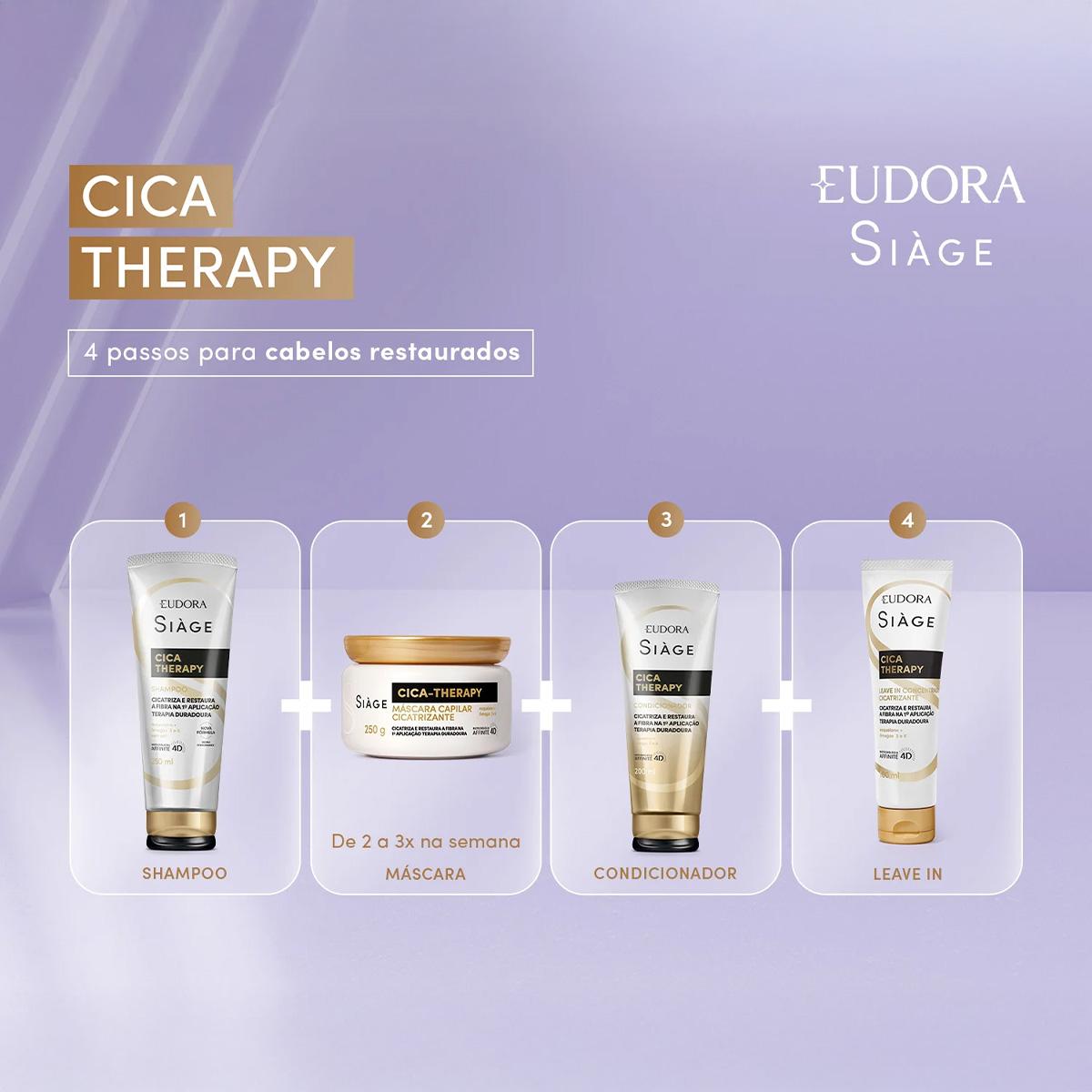 Eudora Siàge Cica Therapy - Máscara Capilar 250g - 3