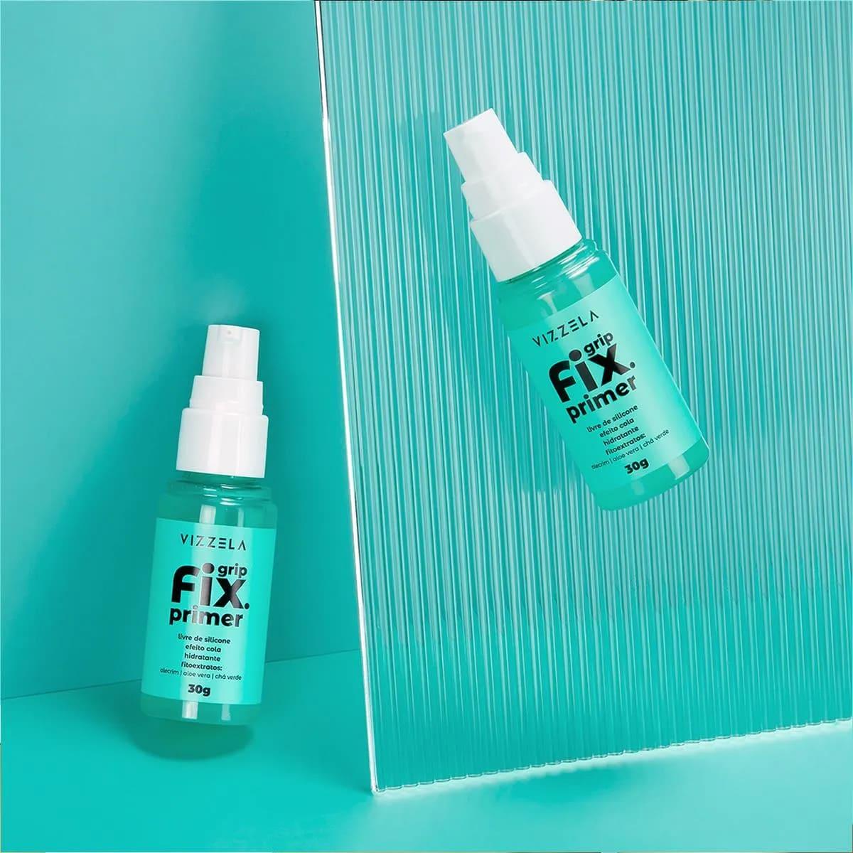 Kit Vizzela Fix Grip Hd Powder Translúcido Primer Pó (2 produtos) - 2