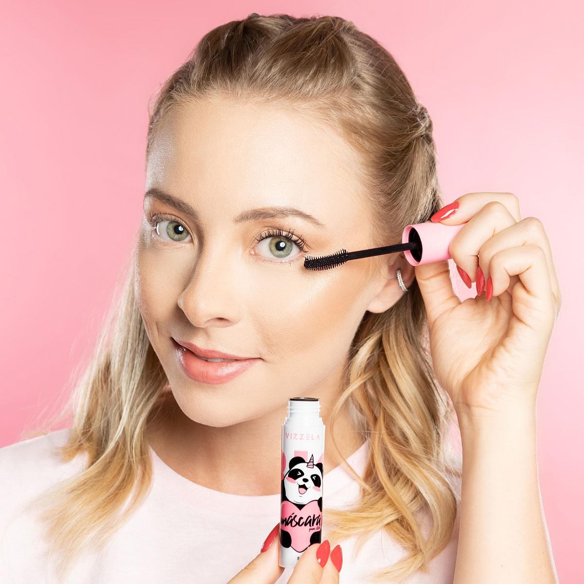 Kit Vizzela Big No Panda Cat Lovers Ultra Black Lápis Máscara Cílios (2 produtos) - 4