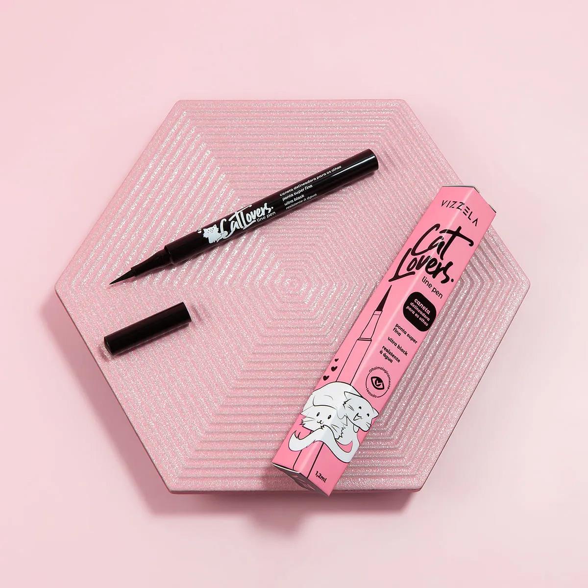 Kit Vizzela No Panda Cat Lovers Caneta Delineadora Máscara de Cílios (2 produtos) - 3