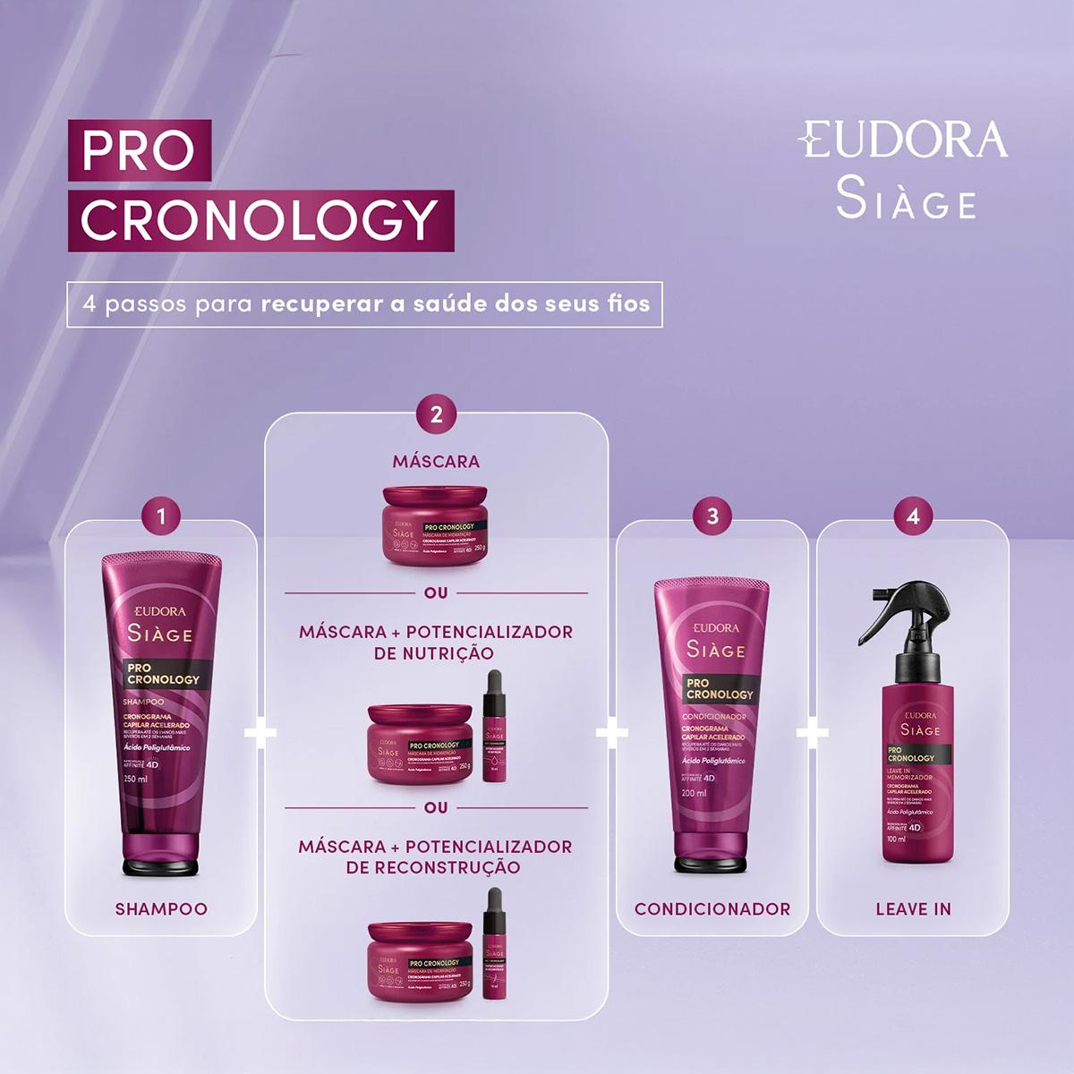 Kit Eudora Siàge Pro Cronology Shampoo Máscara (2 produtos) - 4