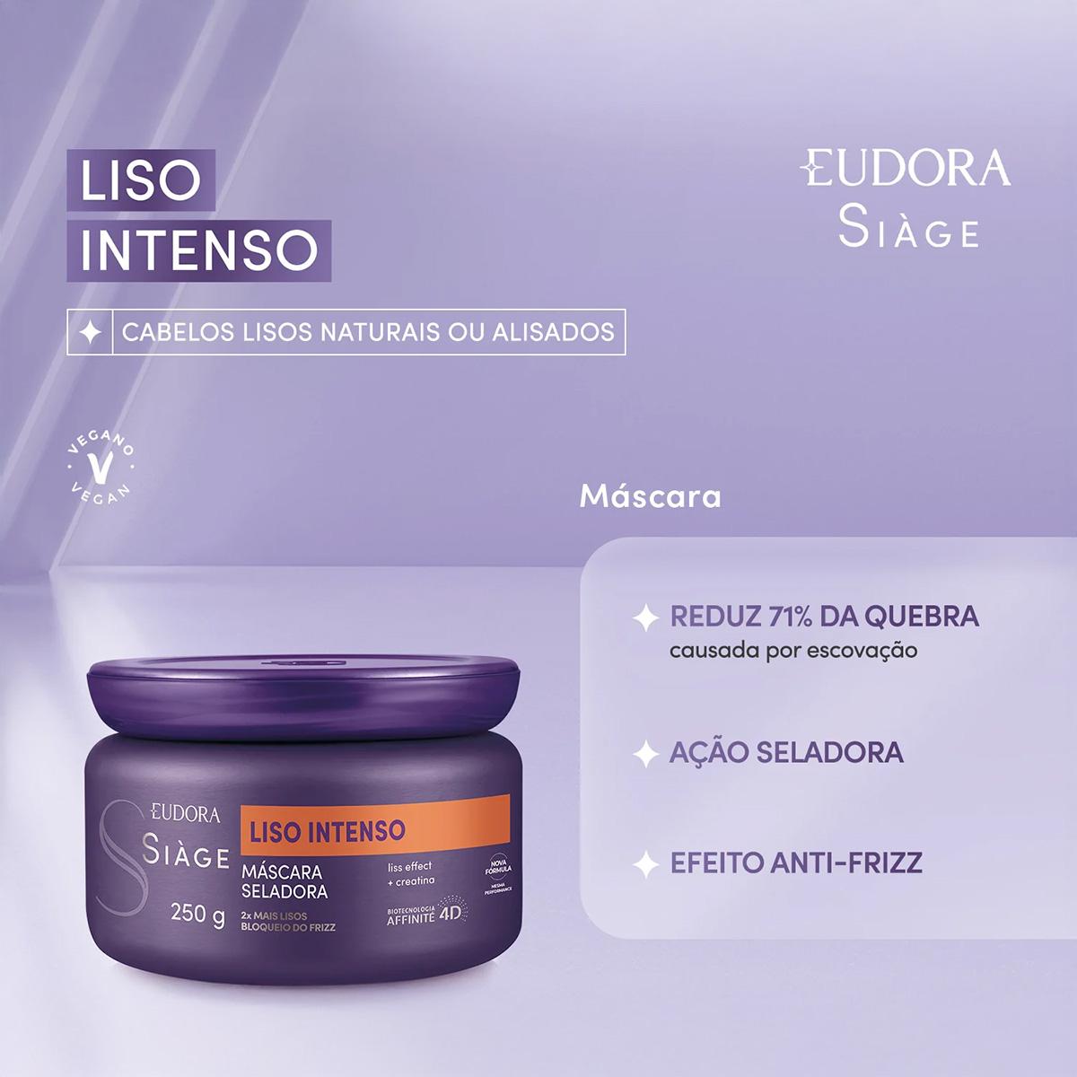 Kit Eudora Siàge Liso Intenso Shampoo Máscara (2 produtos) - 4