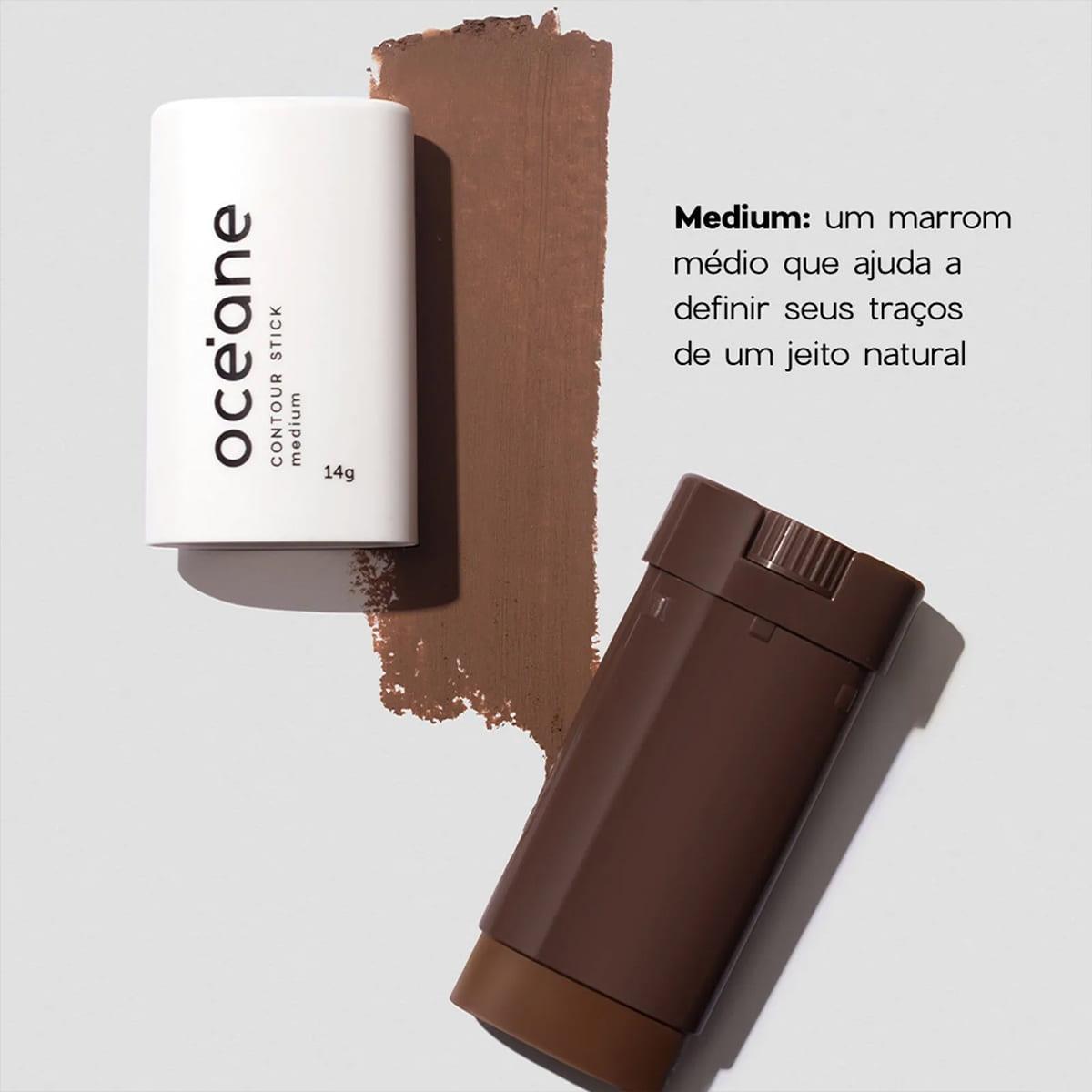 Océane Limited Contour Stick Marrom Médio - Contorno em Bastão 14g - 3