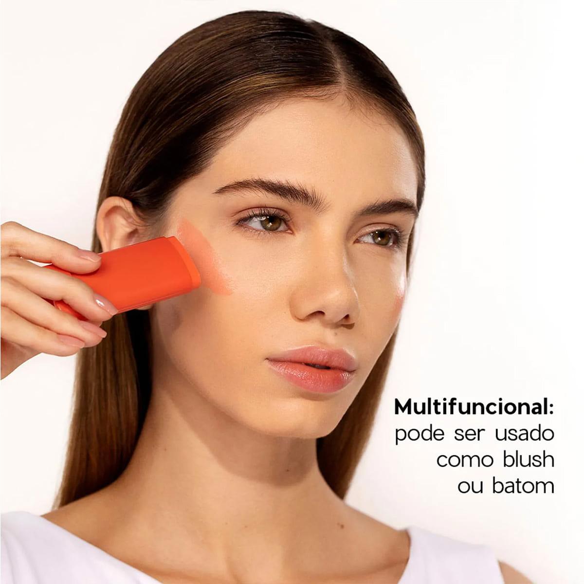 Océane Limited Glowing Stick Storm Laranja - Blush em Bastão 12g - 3