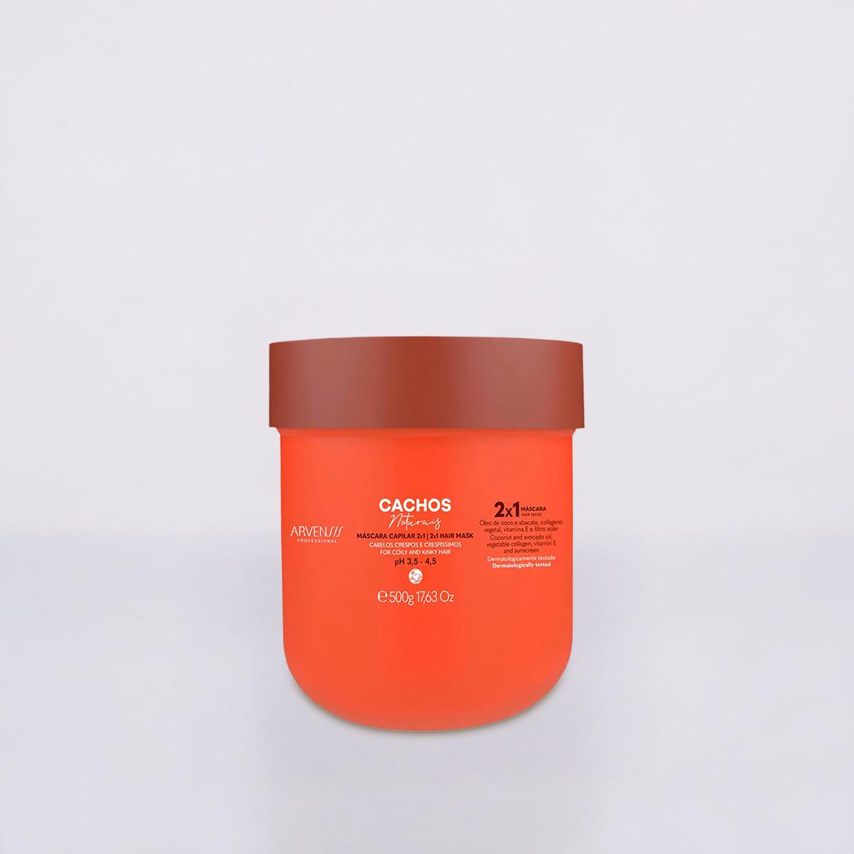 Arvensis Cachos Naturais 2x1 No Poo - Máscara Capilar 500g - 2