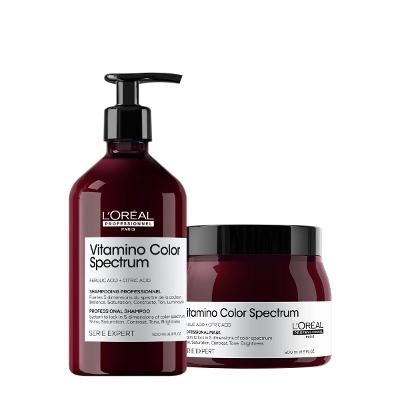 Kit L'Oréal Professionnel Vitamino Color Spectrum Shampoo Máscara 500 (2 produtos)