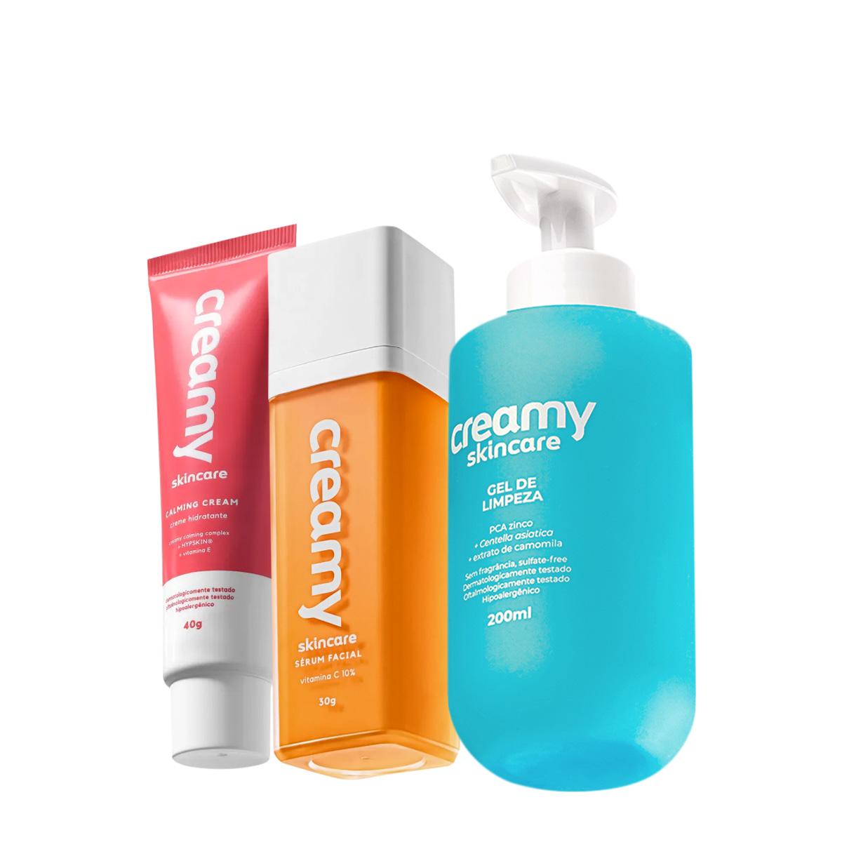 Kit Creamy Skincare Gel de Limpeza Calming Cream Vitamina C (3 produtos) - 1