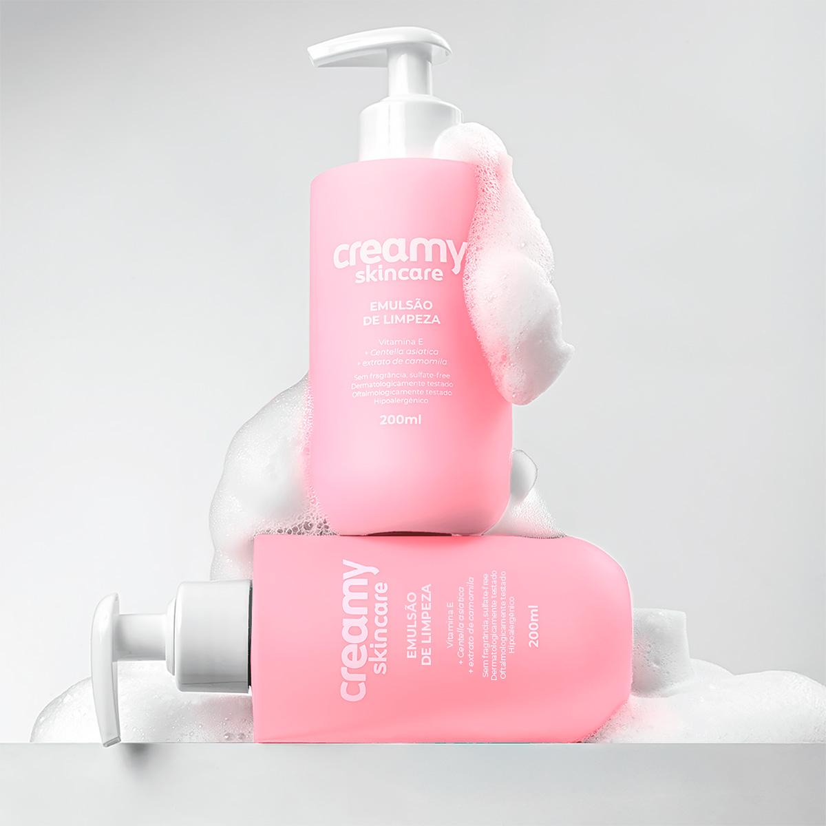 Kit Creamy Skincare Emulsão de Limpeza Escova de Limpeza Facial 2 em 1 (2 produtos) - 2