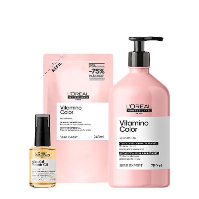 Kit L'Oréal Professionnel Vitamino Color Repair Duo Oil (3 produtos)
