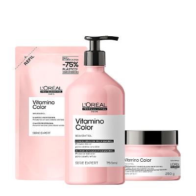 Kit L'Oréal Professionnel Vitamino Color Home Care 750 Refil (3 produtos)