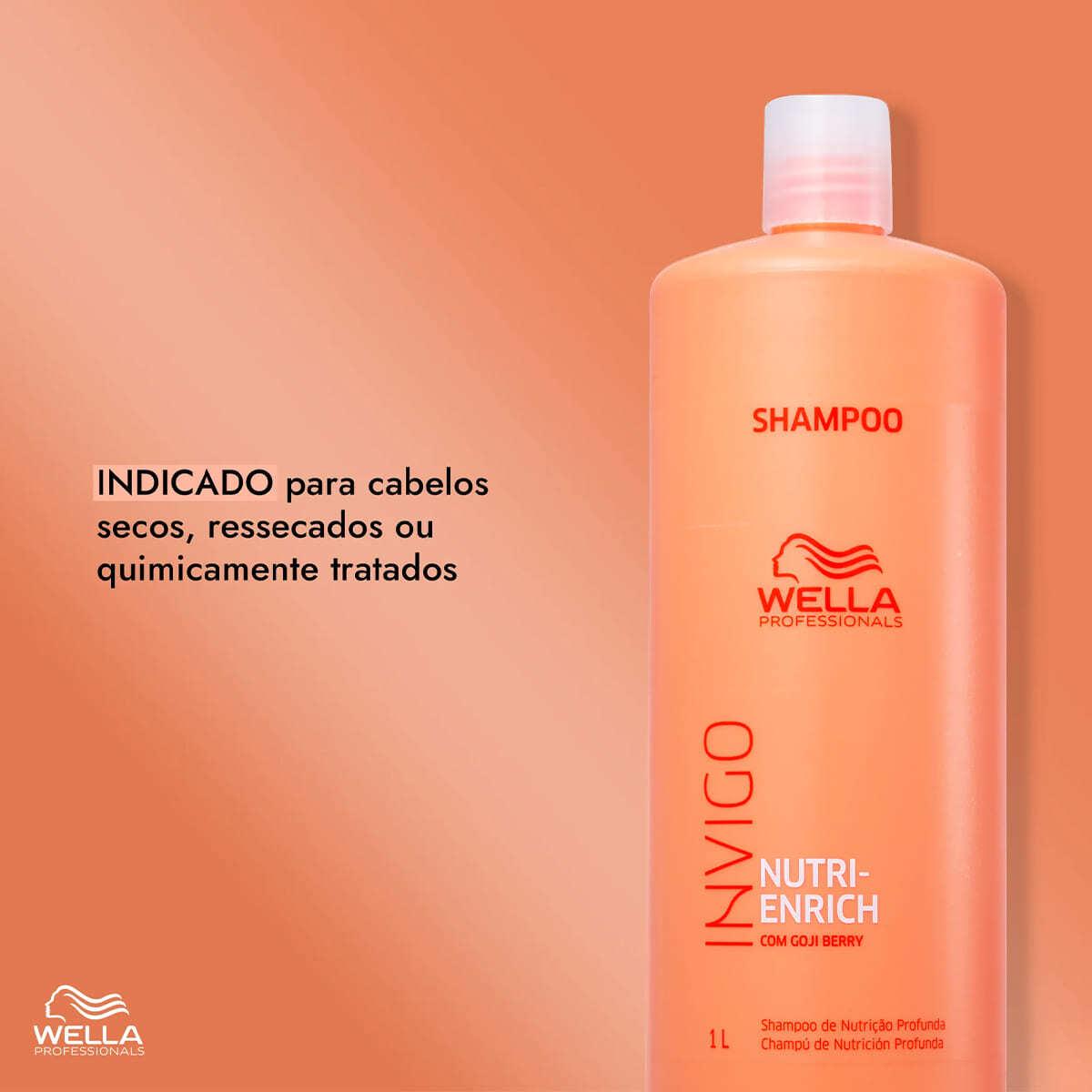 Kit Wella Professionals Nutri-Enrich Shampoo Máscara 150 Válvula Pump (3 produtos) - 2
