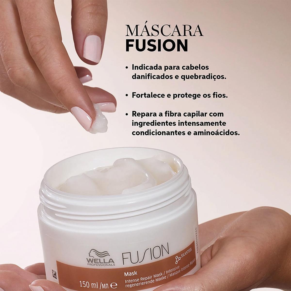 Kit Wella Professionals Fusion Shampoo Máscara 150 Válvula Pump (3 produtos) - 3