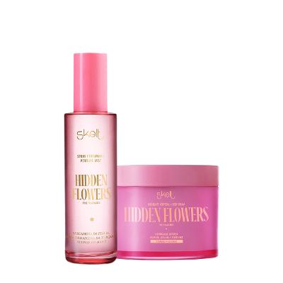 Kit Skelt Hidden Flowers Hidratante Perfume Mist (2 produtos)
