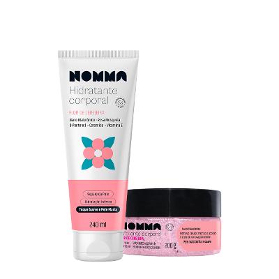 Kit Nomma Healthy Flor de Cerejeira Hidratante Esfoliante Corporal (2 produtos)