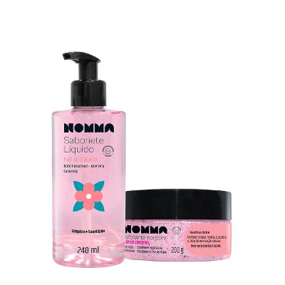 Kit Nomma Healthy Flor de Cerejeira Sabonete Esfoliante Corporal (2 produtos)