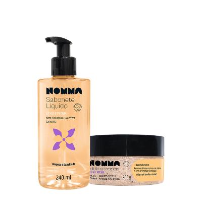 Kit Nomma Healthy Lichia e Peônia Sabonete Esfoliante Corporal (2 produtos)