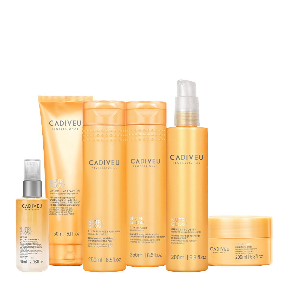 Kit Cadiveu Professional Nutri Glow Booster Home Care Leave-in Oil (6 produtos) - 1