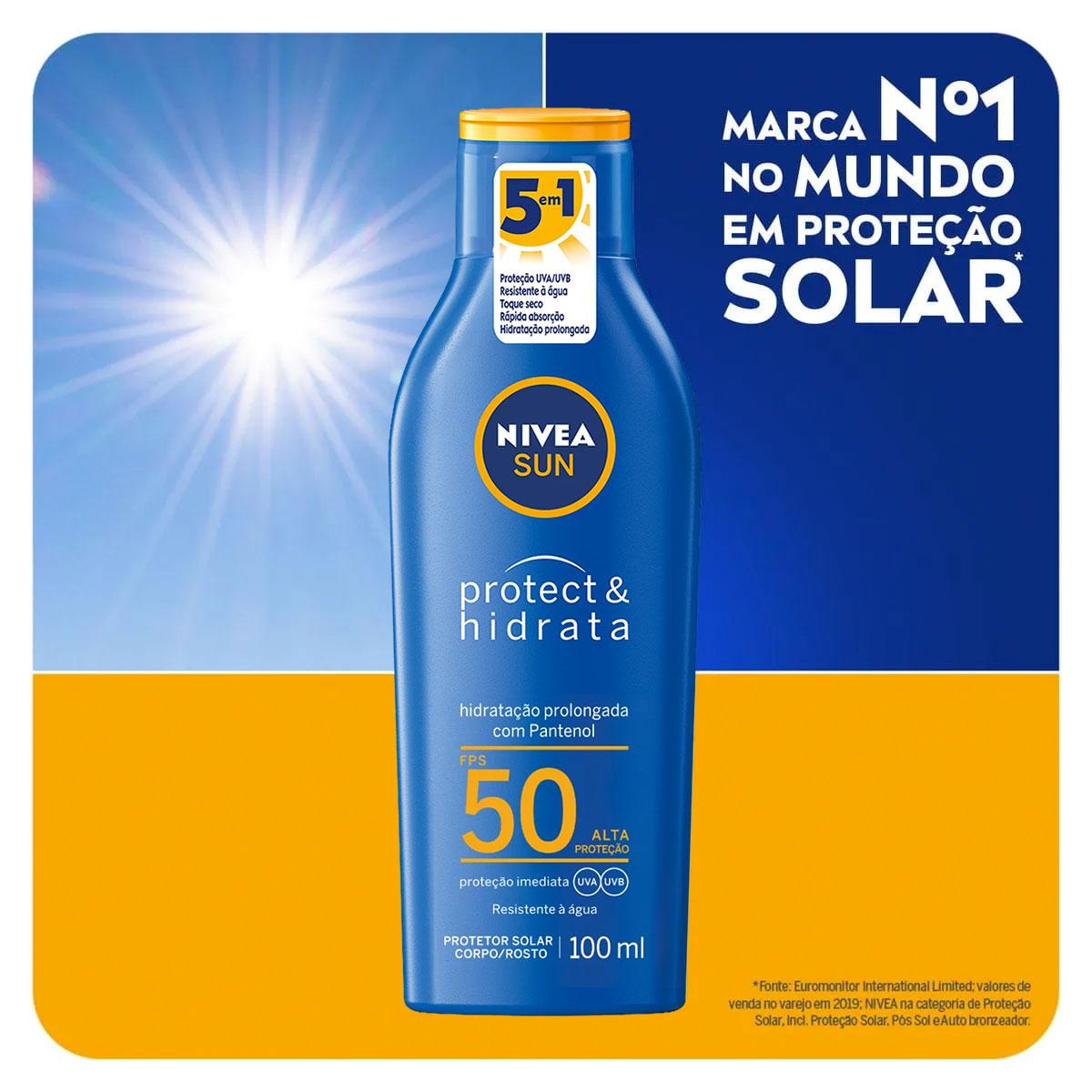 Nivea Sun Protect & Hidrata FPS 50 - Protetor Solar 100ml - 2