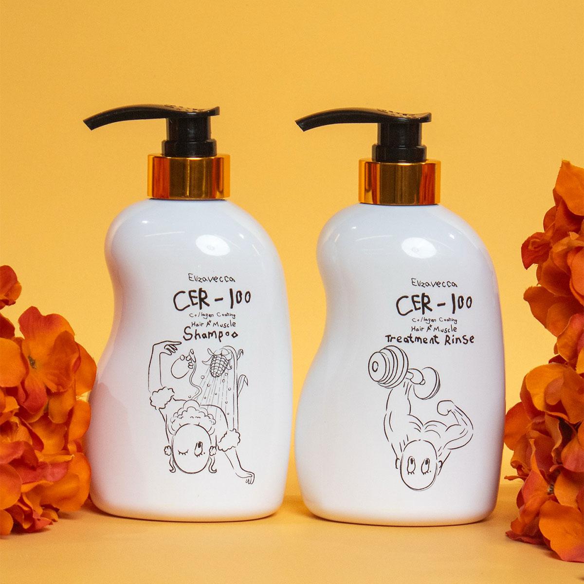 Elizavecca CER-100 Com Colágeno A+ Muscle - Shampoo Fortalecedor 500ml - 4