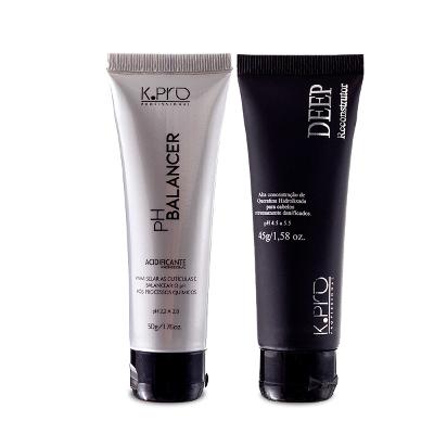 K.Pro Profissional pH Balancer Acidificante + Deep Reconstrutor Travel Size (2 produtos)