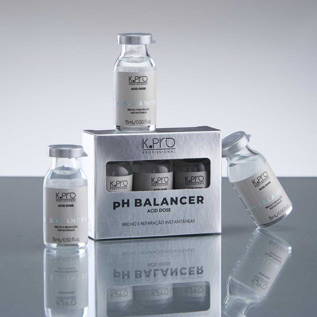 K.Pro Profissional Ph Balancer Acid Dose - Ampolas 3x15ml - 2
