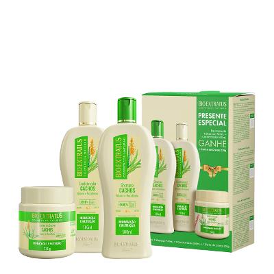 Bio Extratus Kit Cachos Babosa Home Care (3 produtos)