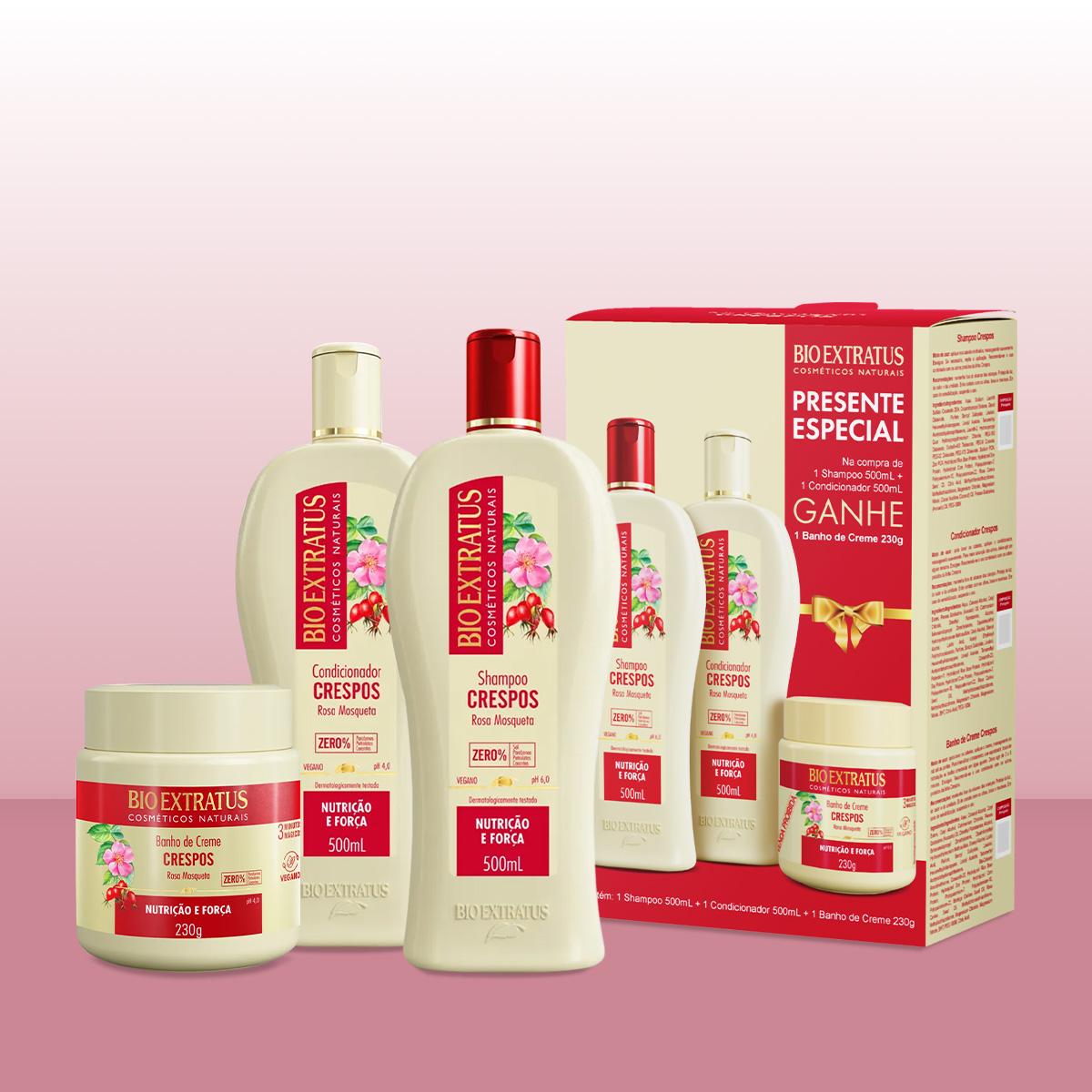 Bio Extratus Kit Crespos Rosa Mosqueta Home Care (3 produtos) - 5