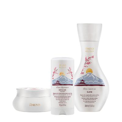 Kit Amend Millenar Óleos Japoneses Shampoo Máscara Leave-in (3 produtos)
