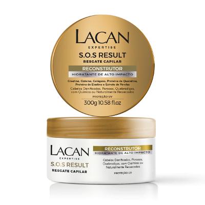 Lacan SOS Result Reconstrutor Alto Impacto - Máscara Capilar 300g