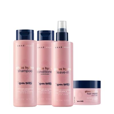 Kit Braé Stages by Bruna Tavares Gloss Hydra Home Care Leave-in (4 produtos)