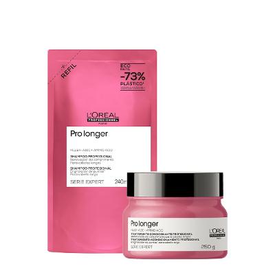 Kit L'Oréal Professionnel Pro Longer Shampoo Refil Máscara (2 produtos)