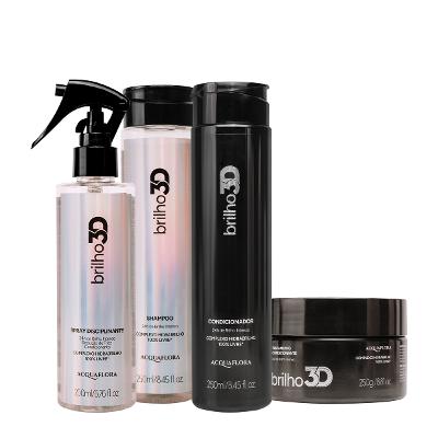 Kit Acquaflora Brilho 3D Hair Care Total (4 produtos)