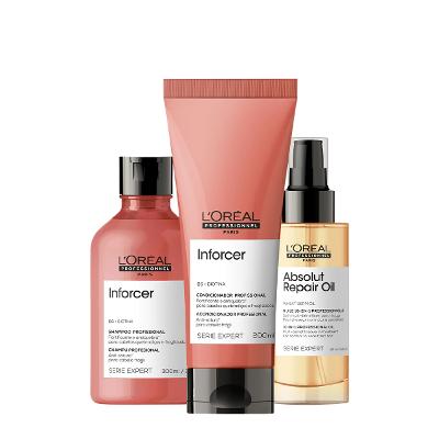 Kit L'Oréal Professionnel Inforcer Repair Duo Oil 90 (3 produtos)