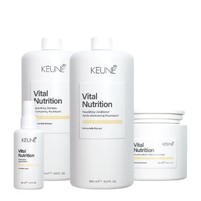 Kit Keune Vital Nutrition Salon Total Spray (4 produtos)