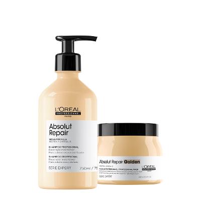 Kit L'Oréal Professionnel Absolut Repair Shampoo Máscara 500 (2 produtos)