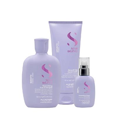 Kit Alfaparf Semi di Lino Smooth - Disciplina e Finalização (3 produtos)