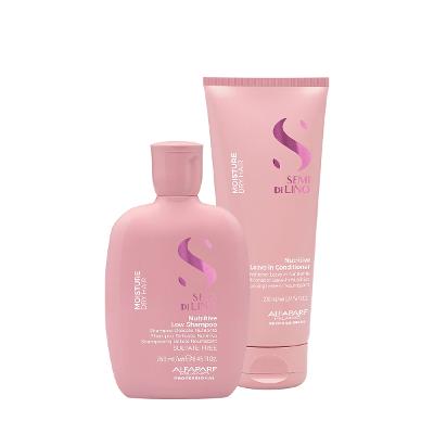Kit Alfaparf Semi di Lino Moisture Nutritive - Nutrição e Finalização (2 produtos)