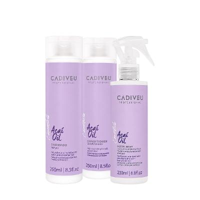 Kit Cadiveu Professional Essentials Açaí Oil – Renovação dos Fios (3 produtos)