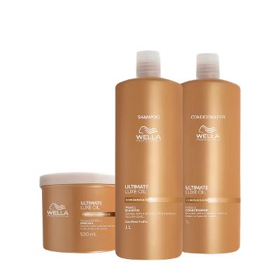 Kit Wella Professionals Ultimate Luxe Oil Shampoo Condicionador e Máscara (3 produtos)
