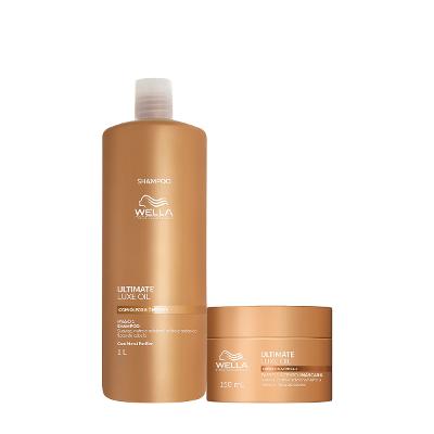 Kit Wella Professionals Ultimate Luxe Oil Shampoo Máscara (2 produtos)