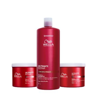 Kit Wella Professionals Ultimate Repair - Reestruturação Capilar (3 produtos)