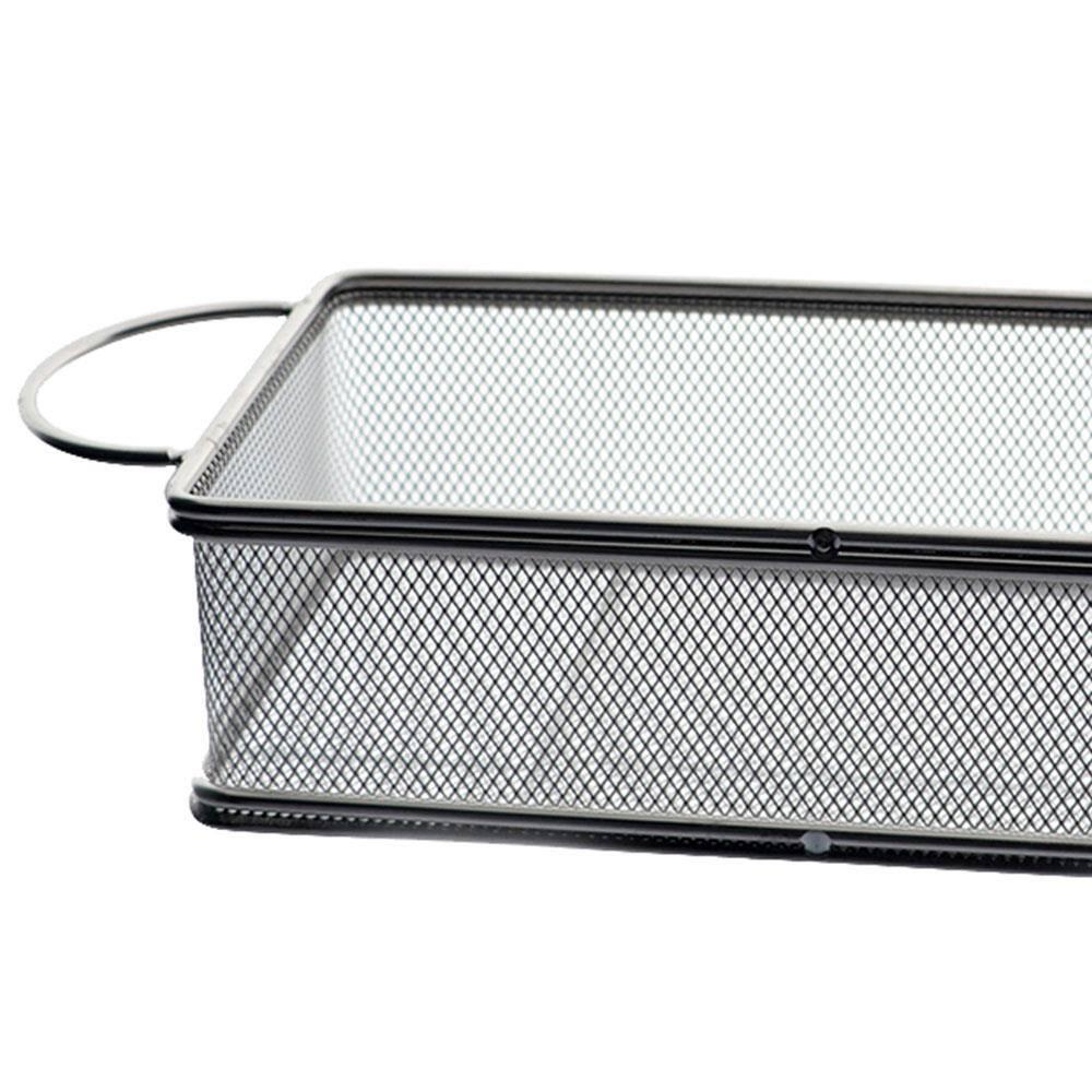Cesta Retangular Dynasty Fry em Aço Inox - Prata - 4