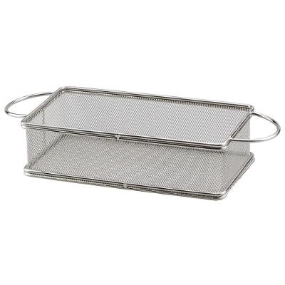 Cesta Retangular Dynasty Fry em Aço Inox - Prata
