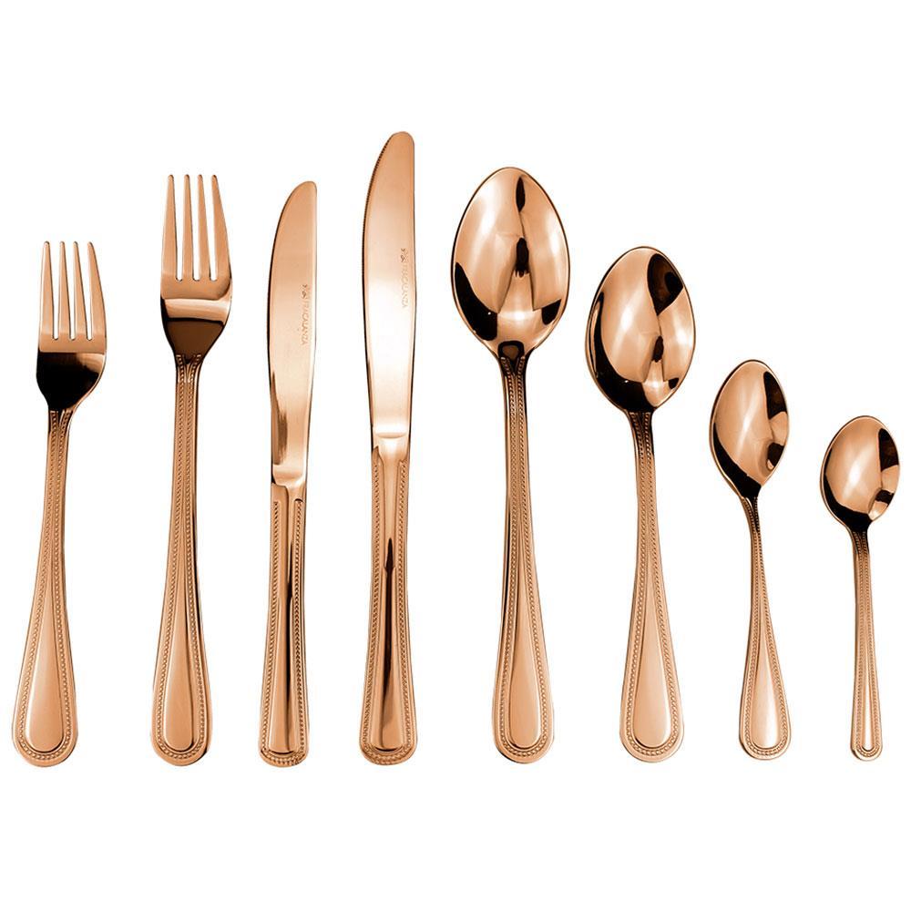 Faqueiro 48 Peças Fracalanza Pearl em Aço Inox - Cobre - 1