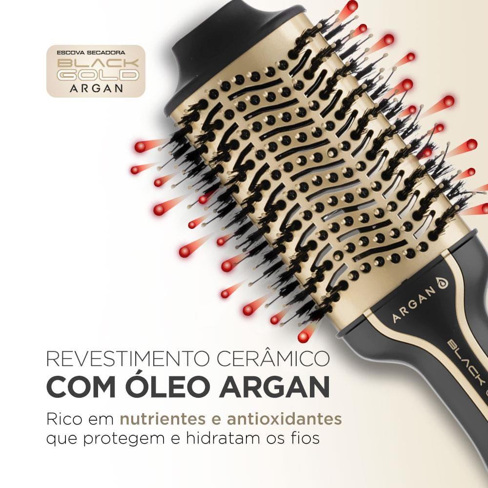 Escova Secadora Mondial Black Gold Argan ES-15 1200W Preta Bivolt - 2